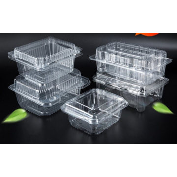 Pet Clear Plastic Compartment Take Away Salad Food Container Tray 5